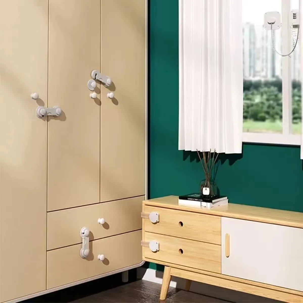 Multi-function security protection locks for babies