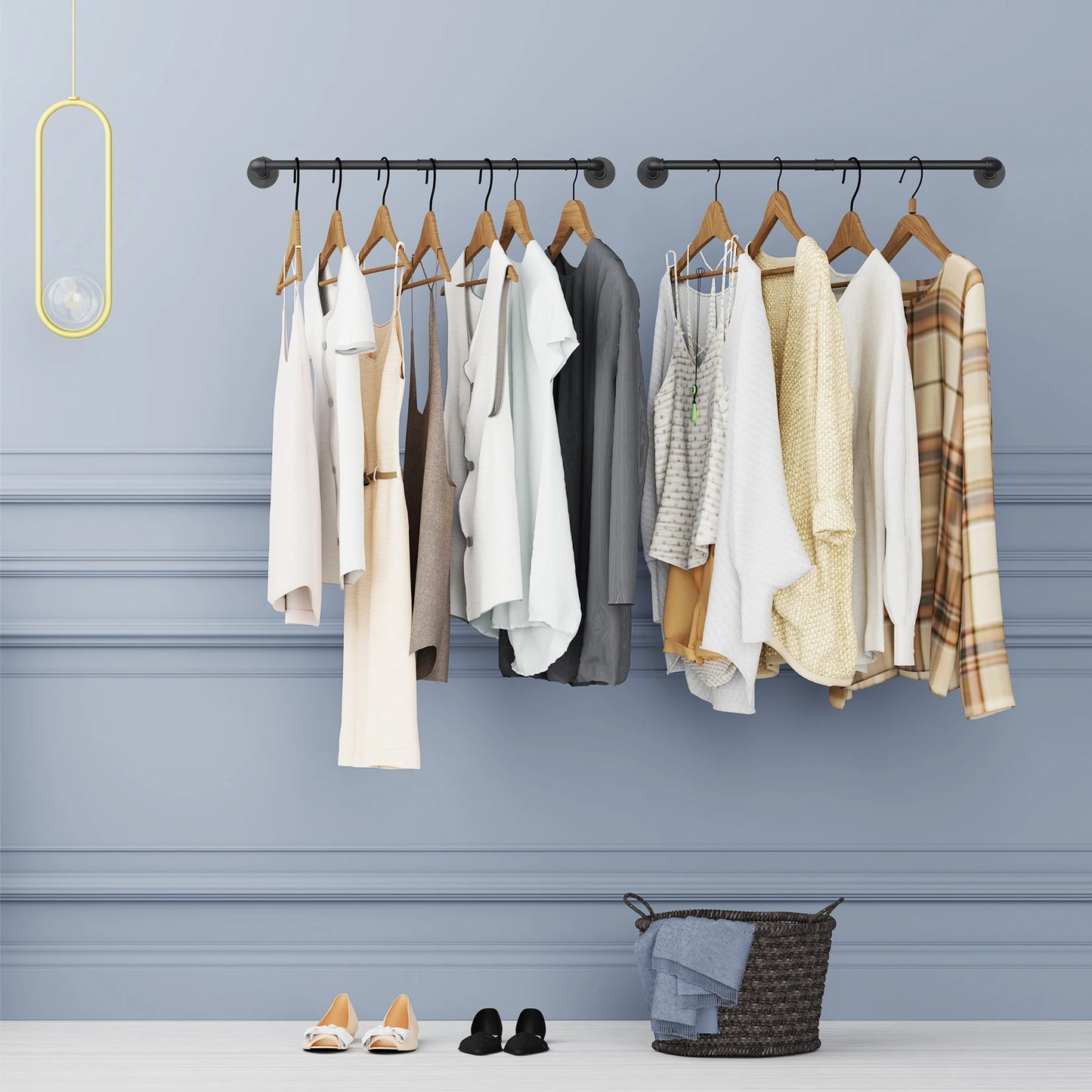 Pack of 2 clothes rack