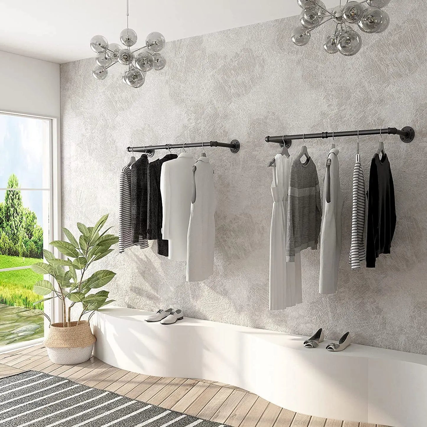 Pack of 2 clothes rack