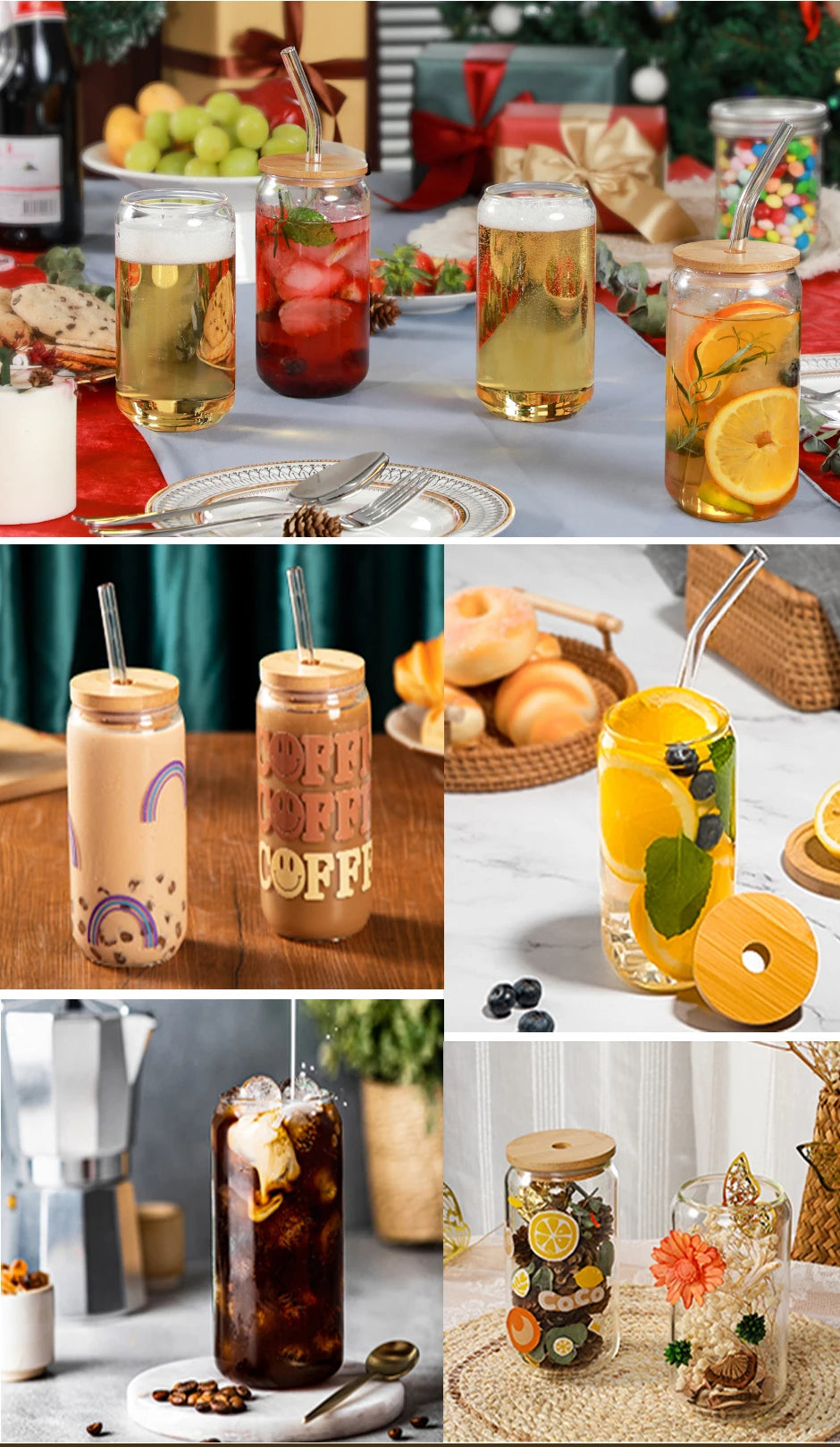 Glass cup set