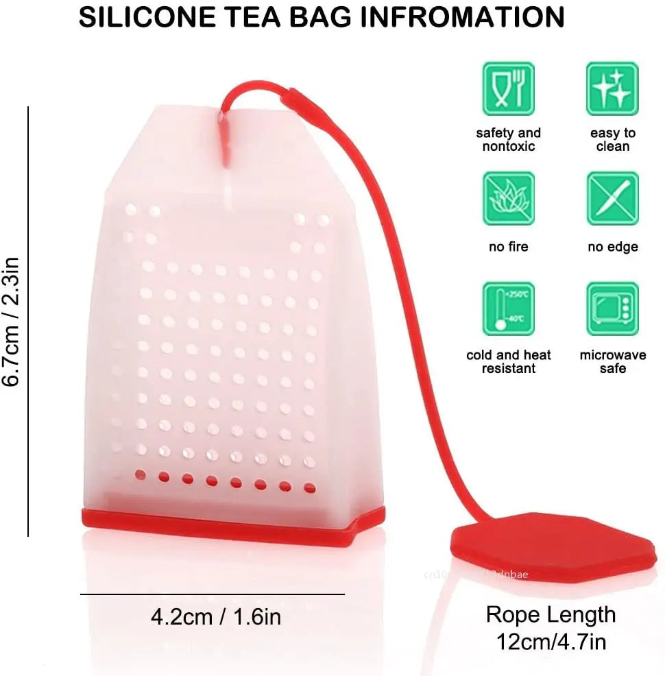 Teebeutel aus lebensmittelechtem Silikon