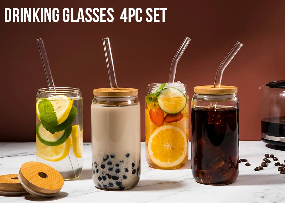 Glass cup set
