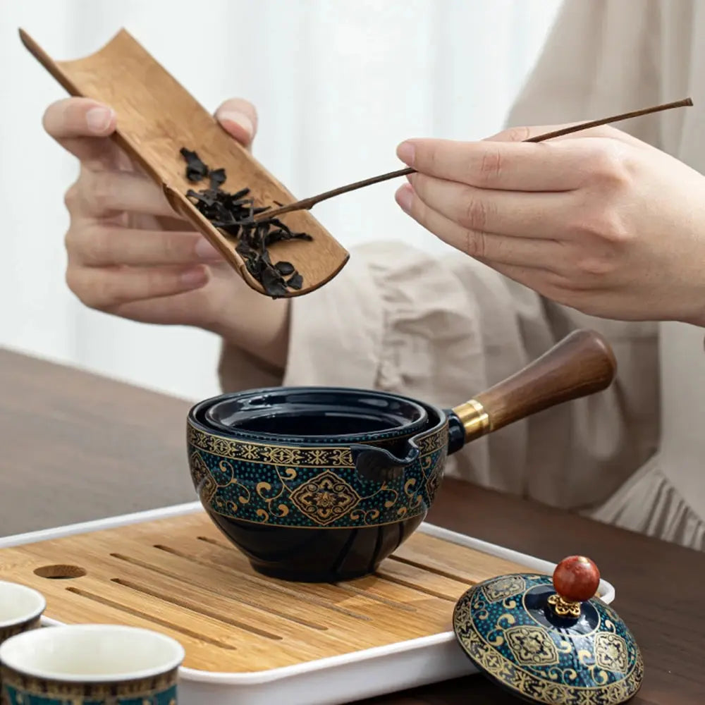 Ceramic infuser tea pot set