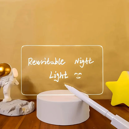 3D Night Light DIY Writing